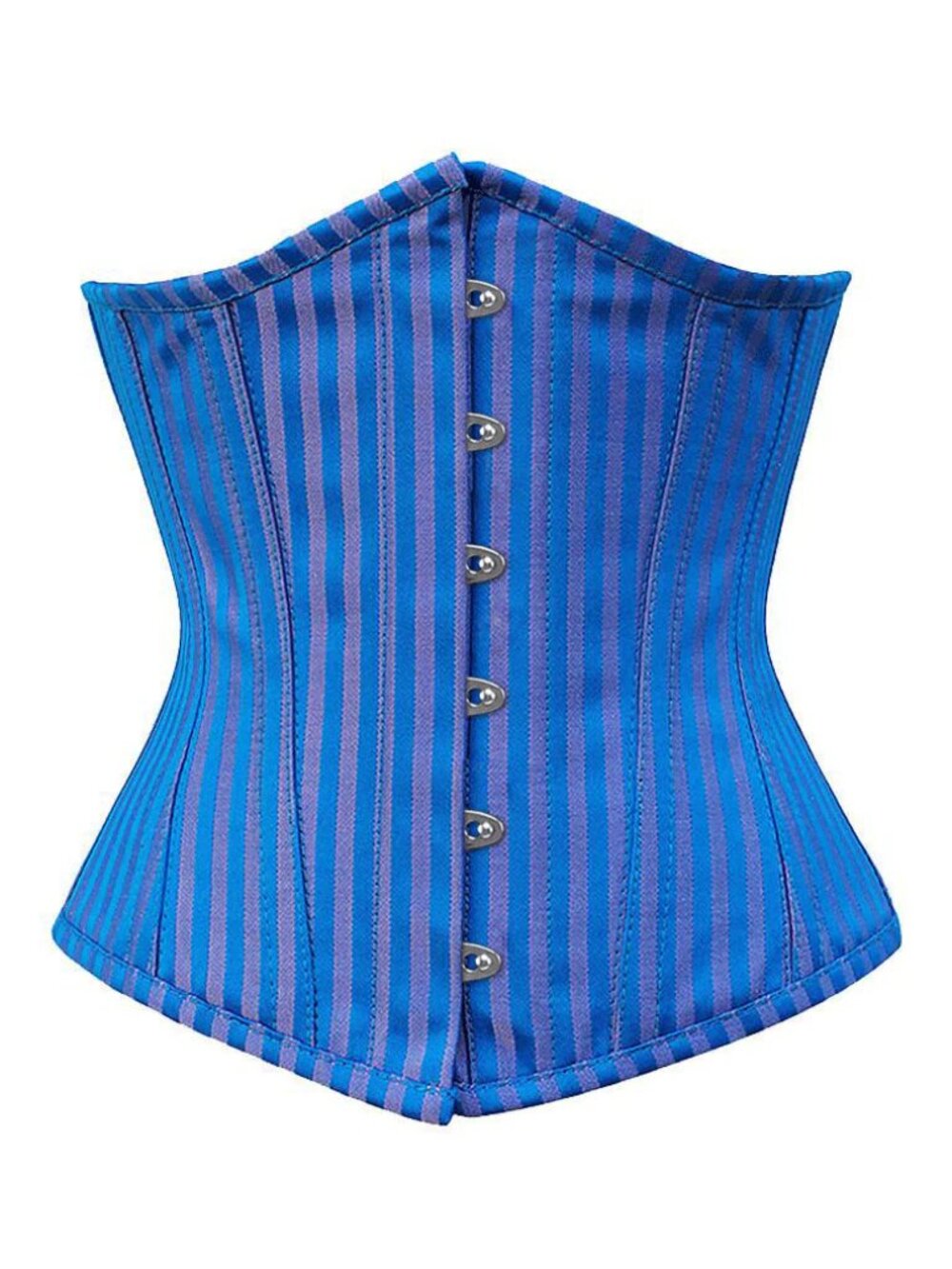 Authentic Blue Striped Underbust Corset - Women’s Shapewear